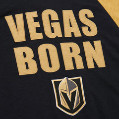 Vegas Golden Knights Mitchell & Ness Legendary Slub Raglan Long Sleeve T-Shirt - Black/Gold - NHL 202122445