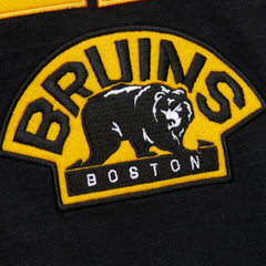 Boston Bruins Mitchell & Ness Legendary Slub Raglan Long Sleeve T-Shirt - Black/Gold - NHL 202122446