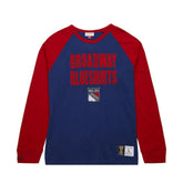New York Rangers Mitchell & Ness Legendary Slub Raglan Long Sleeve T-Shirt - Blue/Red - NHL 202122447