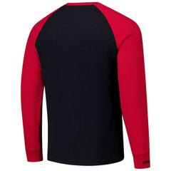 Chicago Blackhawks Mitchell & Ness Legendary Slub Raglan Long Sleeve T-Shirt - Black/Red - NHL 202122448