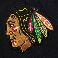Chicago Blackhawks Mitchell & Ness Legendary Slub Raglan Long Sleeve T-Shirt - Black/Red - NHL 202122448
