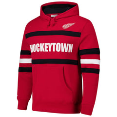 Detroit Red Wings Mitchell & Ness Head Coach Slogan Pullover Hoodie - Red - NHL 202122465
