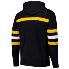 Pittsburgh Penguins Mitchell & Ness Head Coach Slogan Pullover Hoodie - Black - NHL 202122466