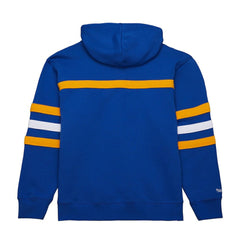 St. Louis Blues Mitchell & Ness Head Coach Slogan Pullover Hoodie - Blue - NHL 202122474