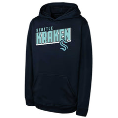 Seattle Kraken Youth Cyber Punk Performance Hoodie - Deep Sea Blue - NHL 202122519
