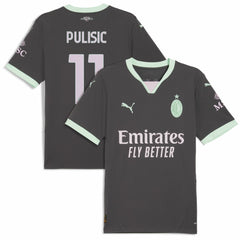 Christian Pulisic AC Milan 2024/25 Third Replica Player Jersey Charcoal - Puma outlet