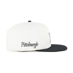 Pittsburgh Pirates '47 Foundation Captain Snapback Hat - White/Black - 47 brand Lifestyle