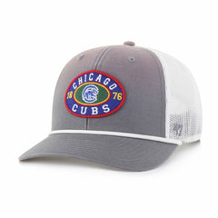 Chicago Cubs '47 Tide Sweep Rope Trucker Adjustable Hat - Gray/White - 47 brand Online