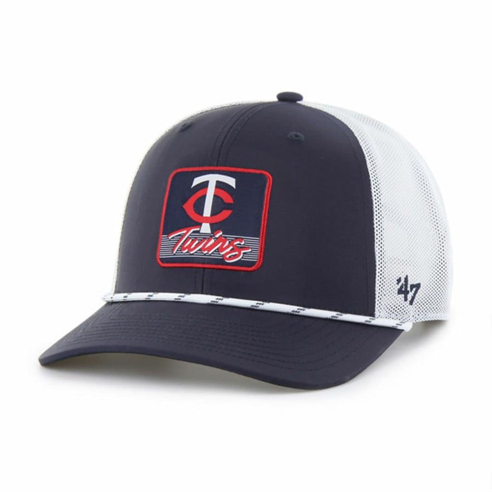 Minnesota Twins '47 Scratch Adjustable Trucker Hat - Navy/White - 47 brand Discount