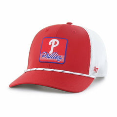 Philadelphia Phillies '47 Scratch Adjustable Trucker Hat - Red/White - 47 brand Lifestyle