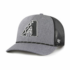 Arizona Diamondbacks '47 Carbon Rope Trucker Adjustable Hat - Charcoal - 47 brand on Sale