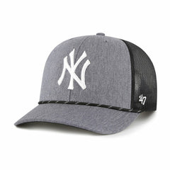 New York Yankees '47 Carbon Rope Trucker Adjustable Hat - Charcoal - 47 brand Online