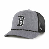 Boston Red Sox '47 Carbon Rope Trucker Adjustable Hat - Charcoal - 47 brand Discount