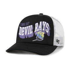 Tampa Bay Rays '47 Meander Foam Trucker Snapback Hat - Black - 47 brand Online