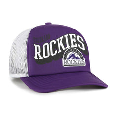 Colorado Rockies '47 Meander Foam Trucker Snapback Hat - Purple - 47 brand Sale