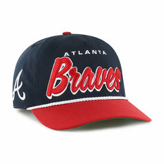 Atlanta Braves '47 Dropshadow Rope Hitch Adjustable Hat - Navy - 47 brand Sale