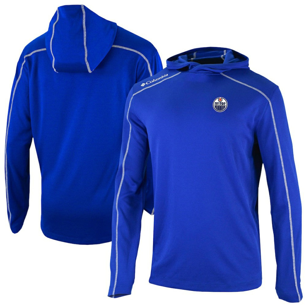 Edmonton Oilers Columbia Shotgun Omni-Wick Pullover Hoodie - Royal - NHL 202128410