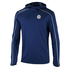 Winnipeg Jets Columbia Shotgun Omni-Wick Pullover Hoodie - Navy - NHL 202128411