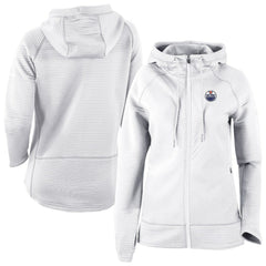 Edmonton Oilers Columbia Omni-Wick Pack It Up Full-Zip Jacket - White - NHL 202128454