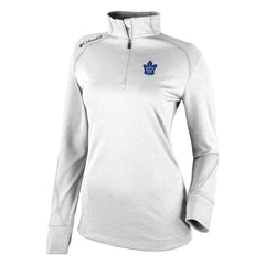 Toronto Maple Leafs Columbia Women's Omni-Wick Shotgun 2.0 Quarter-Zip Pullover Top - White - NHL 202128460