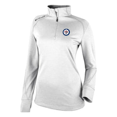 Winnipeg Jets Columbia Women's Omni-Wick Shotgun 2.0 Quarter-Zip Pullover Top - White - NHL 202128461