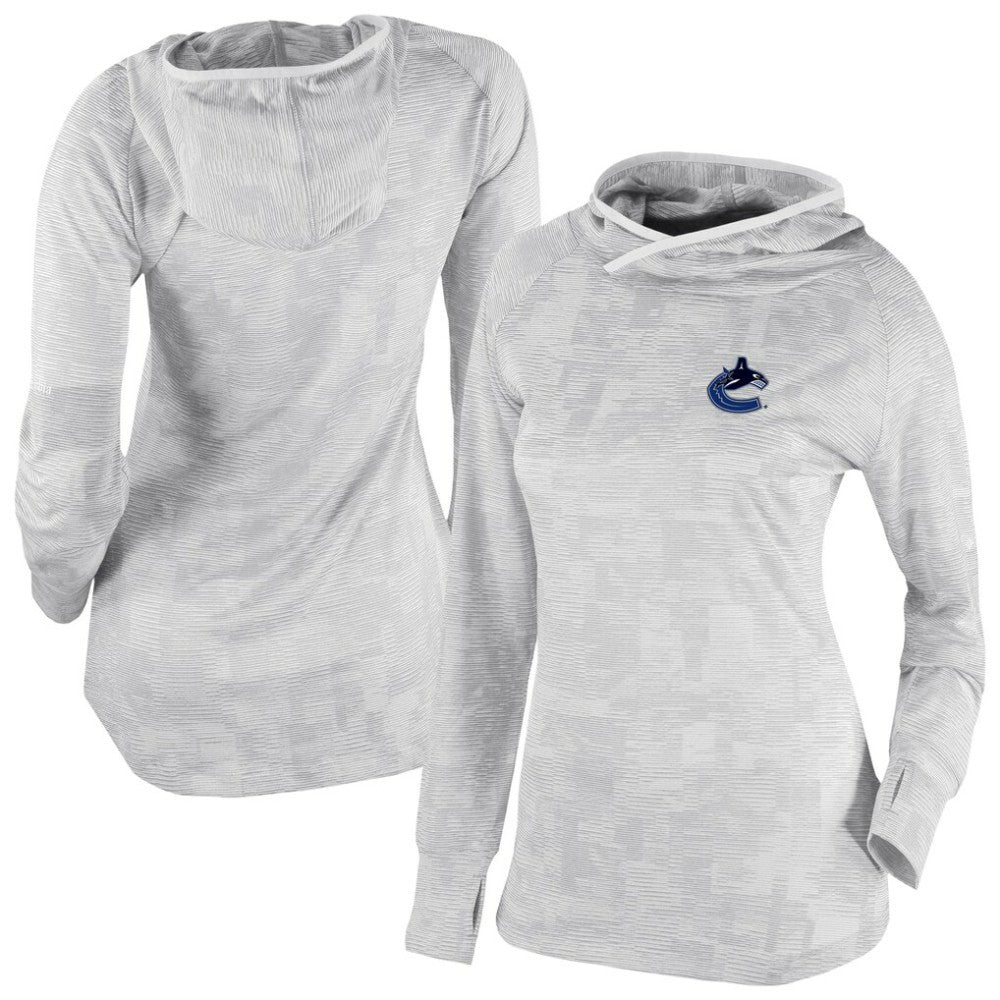 Vancouver Canucks Columbia Women's Omni-Wick Sunday Ball Pullover Hoodie - White - NHL 202128463