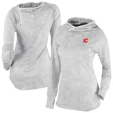 Calgary Flames Columbia Women's Omni-Wick Sunday Ball Pullover Hoodie - White - NHL 202128464
