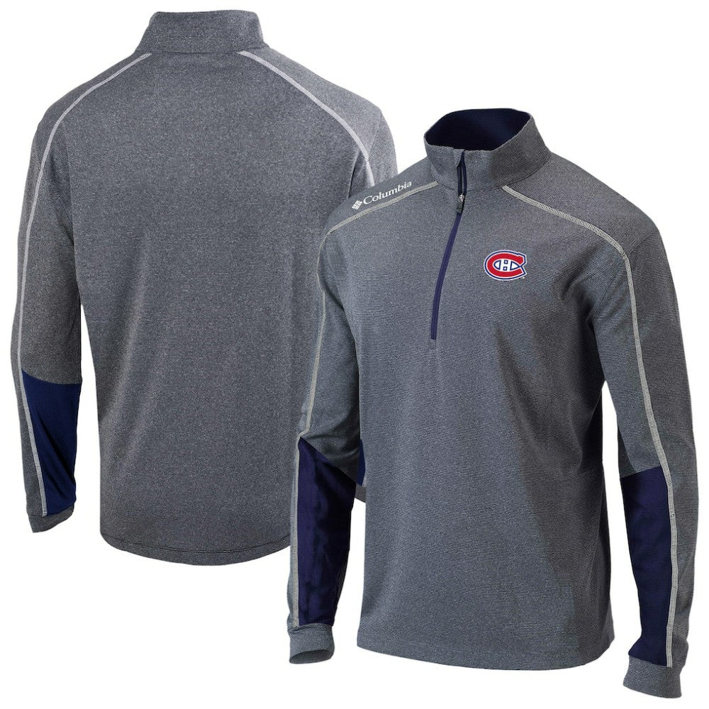 Montreal Canadiens Columbia Omni-Wick Shotgun 2.0 Quarter-Zip Pullover Top - Navy - NHL 202128469