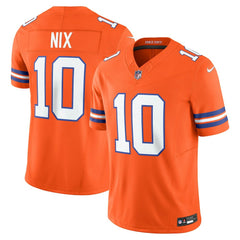 Nike Bo Nix Denver Broncos Vapor F.U.S.E. Limited Jersey Orange