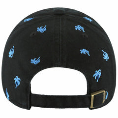 Miami Marlins '47 Women's Confetti Clean Up Adjustable Hat - Black - 47 brand Lifestyle