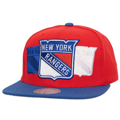 New York Rangers Mitchell & Ness Soul Triple Up Snapback Hat - Red - NHL 202134823
