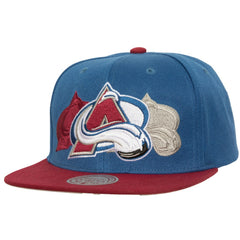 Colorado Avalanche Mitchell & Ness Soul Triple Up Snapback Hat - Light Blue - NHL 202134830