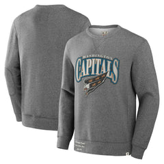 Washington Capitals Fanatics Decades Collection Legendary Fleece Pullover Sweatshirt - Heather Gray - NHL 202135608