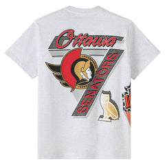 Ottawa Senators OVO x NHL Retro T-Shirt - Heather Gray - NHL 202137986