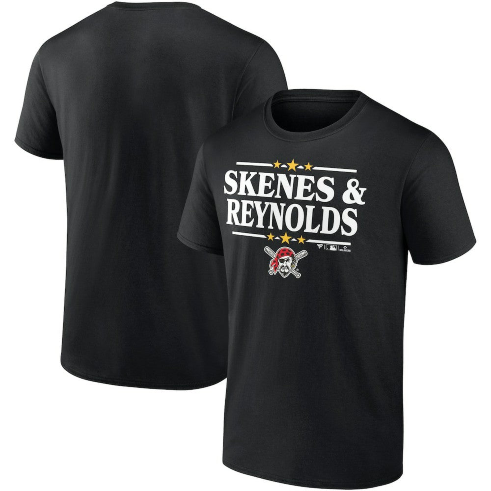 Paul Skenes & Bryan Reynolds Pittsburgh Pirates Election Player T-Shirt - Black - MLB Lifestyle
