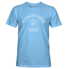 Manchester City 1863FC Team Arch Retro Tri-Blend T-Shirt Sky Blue
