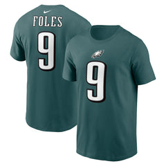Nike Nick Foles Philadelphia Eagles Retired Player Name & Number T-Shirt Midnight Green