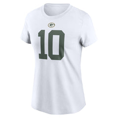 Nike Jordan Love Green Bay Packers Women's Player Name & Number T-Shirt White