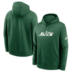 Nike New York Jets Rewind Club Logo Pullover Hoodie Green