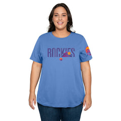 Colorado Rockies New Era Women's 2025 City Connect Plus Size T-Shirt - Blue - New Era Online