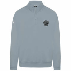 Milwaukee Brewers Levelwear Murray Nightfall Quarter-Zip Top - Gray - MLB on Sale