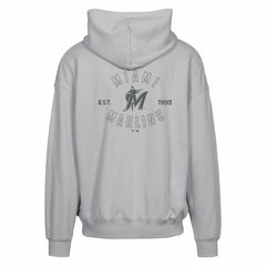 Miami Marlins Levelwear Uphill Abyssal Full-Zip Hoodie - Gray - MLB Sale