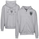 New York Mets Levelwear Uphill Abyssal Full-Zip Hoodie - Gray - MLB Sale