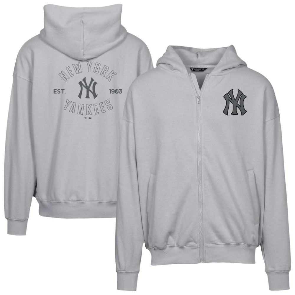 New York Yankees Levelwear Uphill Abyssal Full-Zip Hoodie - Gray - MLB Online