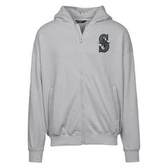 Seattle Mariners Levelwear Uphill Abyssal Full-Zip Hoodie - Gray - MLB Online