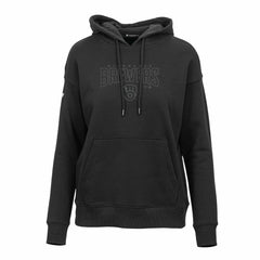 Milwaukee Brewers Levelwear Women's Adorn Darkmoon Pullover Hoodie - Black - MLB Sale