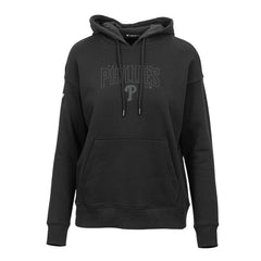 Philadelphia Phillies Levelwear Women's Adorn Darkmoon Pullover Hoodie - Black - MLB Sale
