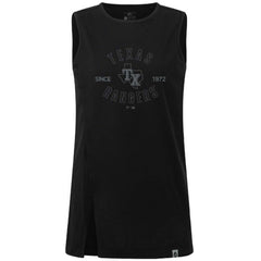Texas Rangers Levelwear Women's Influx Abyssal Tank Top - Black - MLB Discount