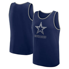 Dallas Cowboys Logo Athletic Unmatched Success Tank Top Navy