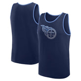 Tennessee Titans Logo Athletic Unmatched Success Tank Top Navy